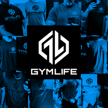 Load image into Gallery viewer, POWER UP LIGHTWAVE - Mens Athletic 52/48 Performance Workout T-Shirt, Navy Blue