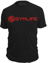 Load image into Gallery viewer, POWER UP LIGHTWAVE - Mens Athletic 52/48 Performance Workout T-Shirt, Black