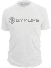 Load image into Gallery viewer, POWER UP LIGHTWAVE - Mens Athletic 52/48 Performance Workout T-Shirt, White