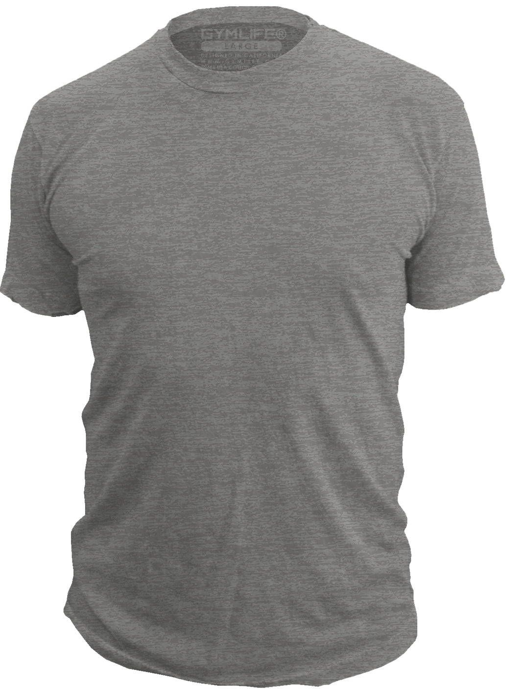 GYM LIFE - BLANK - Mens Athletic 52/48 Premium T-Shirt, Made of USA, Slate Heather