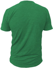 Load image into Gallery viewer, POWER UP ICON - Mens Athletic 52/48 Premium T-Shirt, Made of USA, Lucky Clover Green