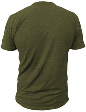 Load image into Gallery viewer, POWER UP ICON - Mens Athletic 52/48 Premium T-Shirt, Made of USA, Olive Green