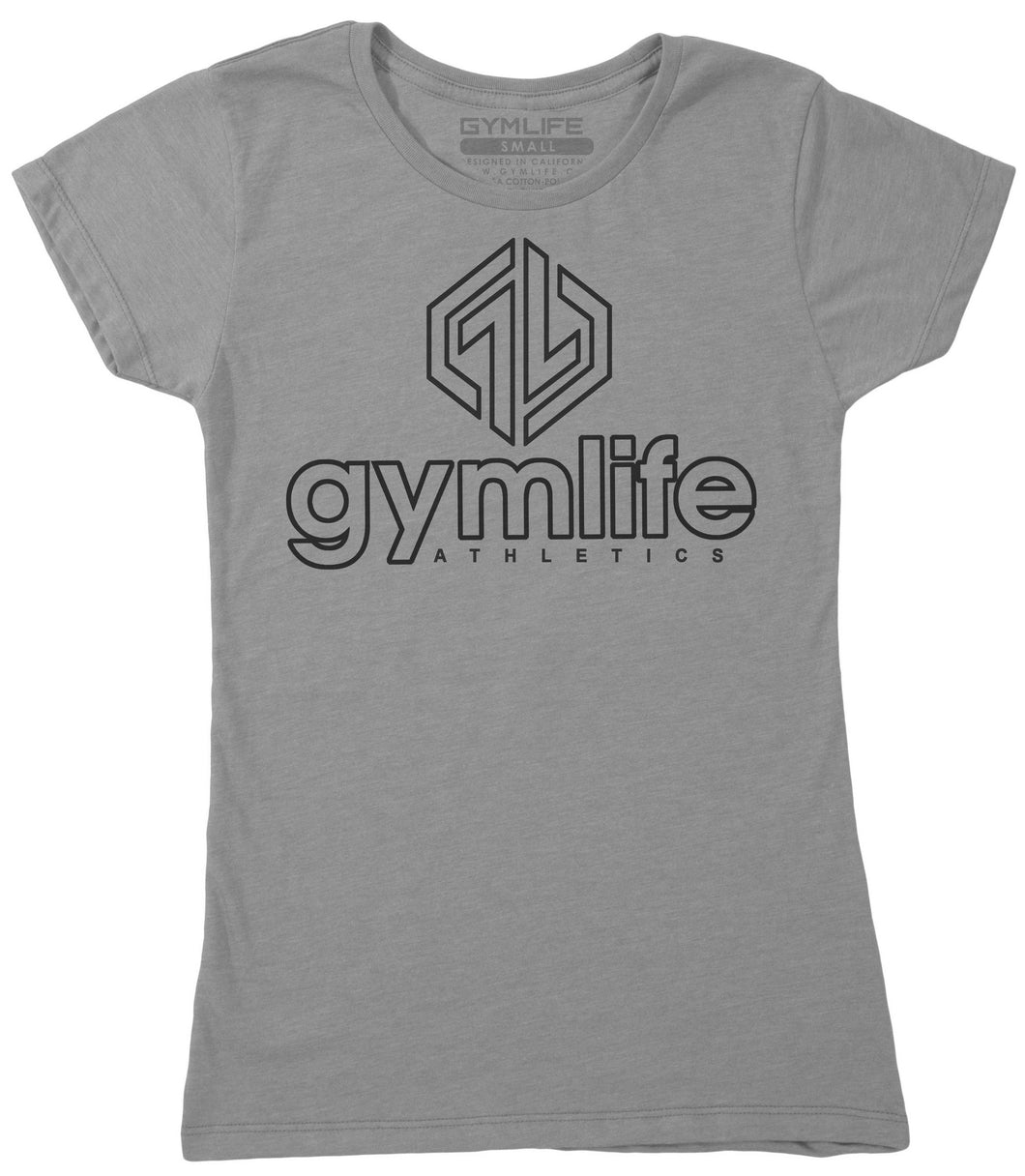 Gym Life® Womens - Circuit - 52/48 T-Shirt - Slate Grey