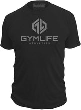 Load image into Gallery viewer, POWER UP - Mens Athletic 52/48 Premium T-Shirt, Made of USA, Black