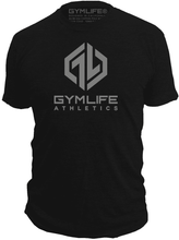 Load image into Gallery viewer, GYM LIFE - Nitron - Mens Athletic 52/48 Perfromance Workout T-Shirt, Black
