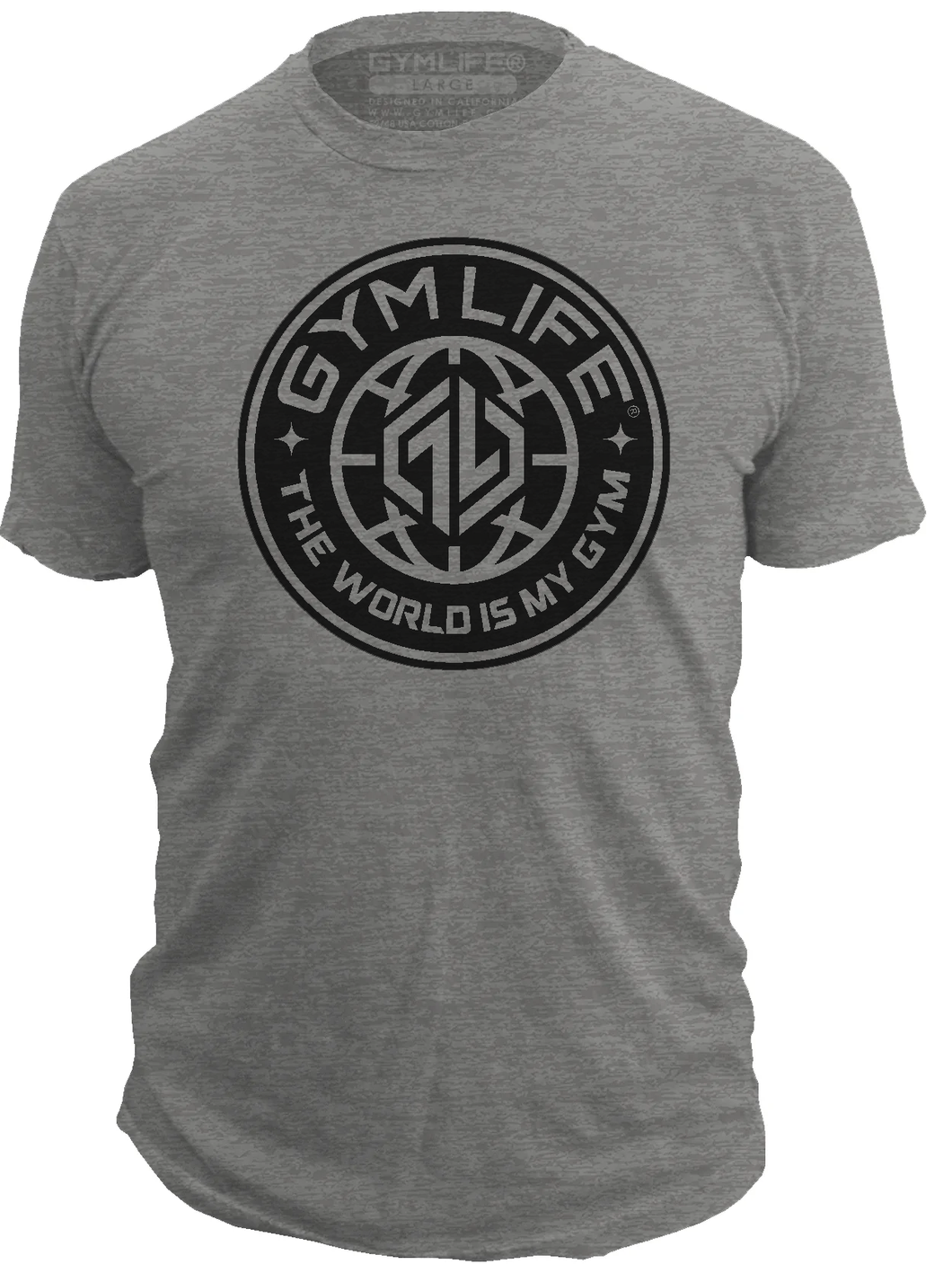 WORLD SUPPLY CO - Mens Athletic 52/48 Premium T-Shirt, Made of USA, Slate Gray