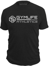 Load image into Gallery viewer, GYM LIFE - Nitron Sport - Mens Athletic 52/48 Performance Workout T-Shirt, Black
