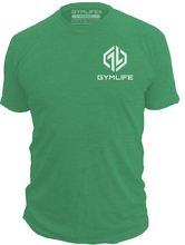Load image into Gallery viewer, POWER UP ICON - Mens Athletic 52/48 Premium T-Shirt, Lucky Clover Green
