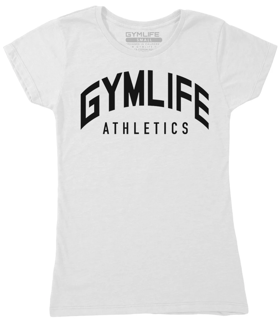 Gym Life Womens - Archway - 52/48 T-Shirt - White