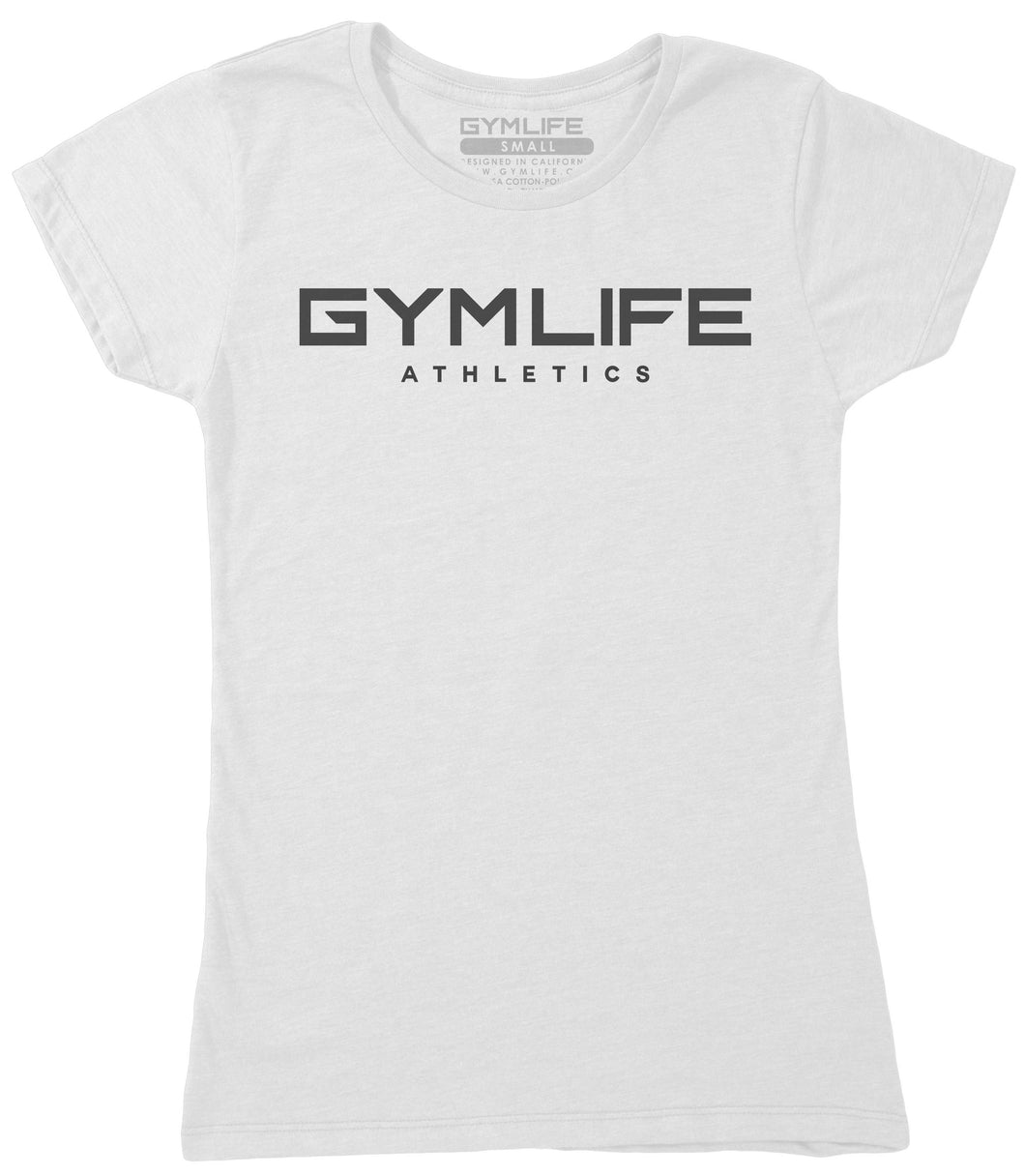 Gym Life® Womens - Cardiff - 52/48 T-Shirt - White