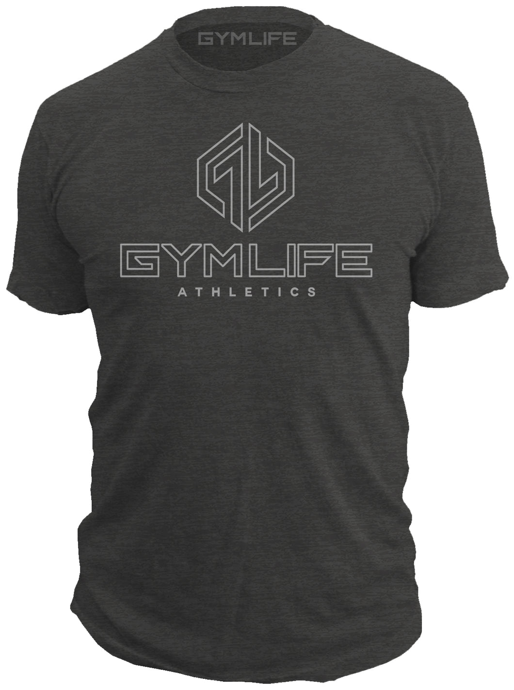 Gym Life® Mens - Live Wire - 52/48 Athletic T-Shirt - Black