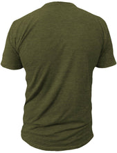 Load image into Gallery viewer, GYM LIFE - Power Up - Mens Athletic 52/48 Premium T-Shirt, Made of USA, Olive Drab Green
