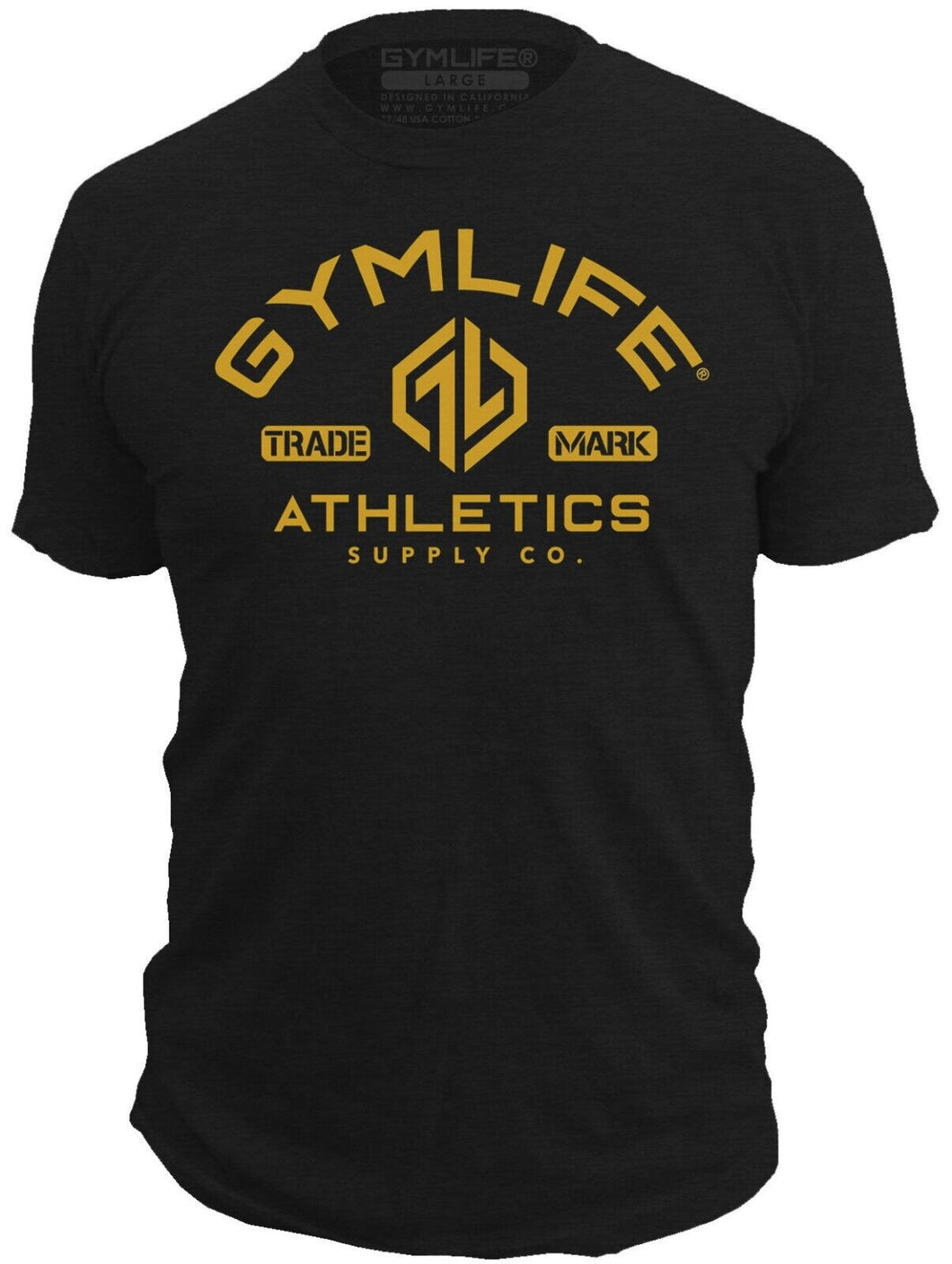 Gym Life® Mens - Supply Co. - 52/48 Athletic T-Shirt - Black